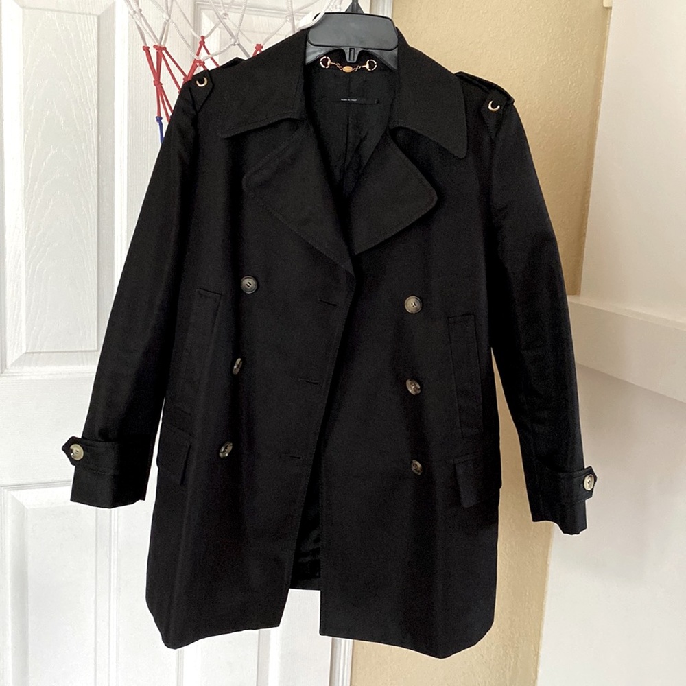 Authentic Gucci short trench pea coat jacket